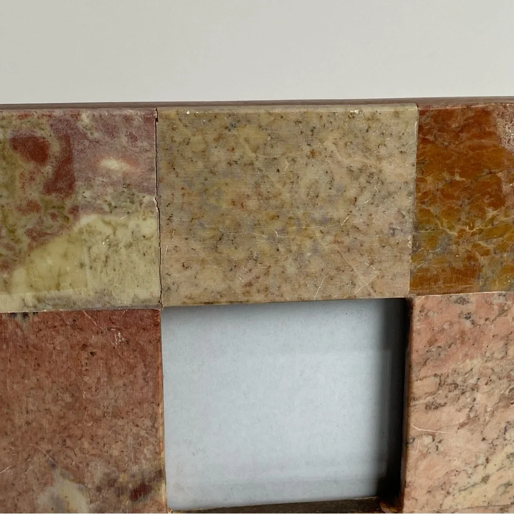 Granite Frame 2.5” X 2.5” Picture Slate Tiles Travertine Rustic Beige Pink Tan